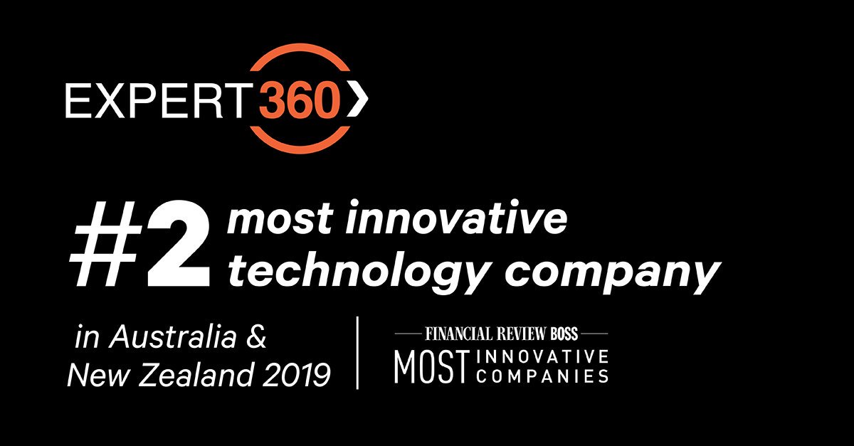 It’s official. @Expert_360 makes AFR's list of Most Innovative Companies in ANZ for 2019. We’re thrilled to have taken out 2nd spot for our ‘Intelligent Matching’ technology that helps our clients connect with highly skilled talent in hours NOT months! afr.com/work-and-caree…