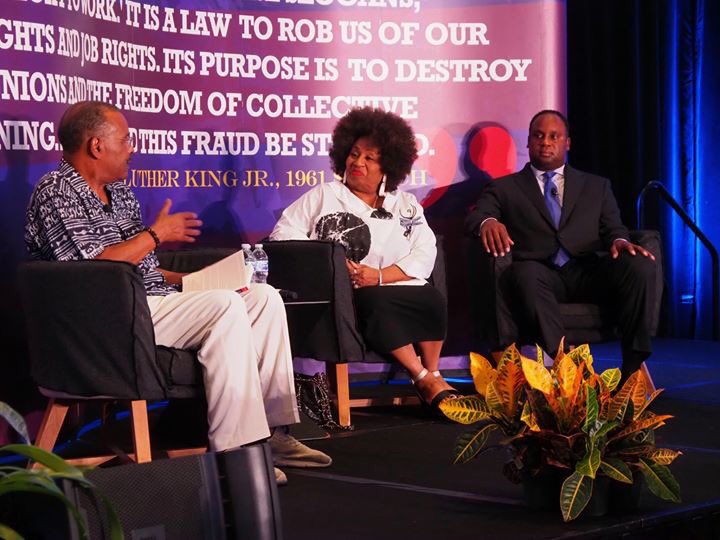 APRI_National's tweet photo. #APRINEC50   @APRI_National 50th Annual National Education Conference this week in Bloomington, MN. @MadisonSiriusXM with Mrs. Jacqueline Jackson and her son Jonathan.  Also photos from Thursday's session which featured Rep. @IlhanMN and Actor @mrdannyglover. https://t.co/3NlKz5A7WP