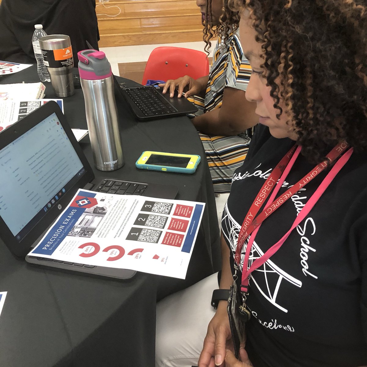 CTEinCHISD's tweet photo. Our CTE teachers will monitor student performane on state standards via @PrecisionExams. Thank you @jakehinckley2 for providing an in depth training! @cedarhillisd https://t.co/MA65VO7yXJ