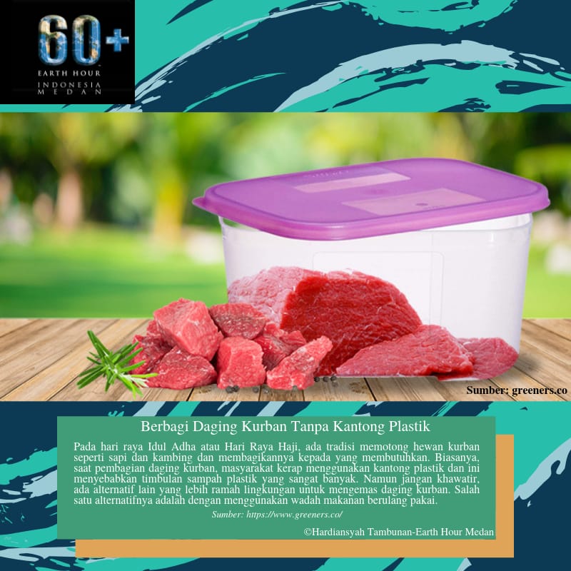 ehmdn's tweet photo. Halo sobatEH 😊 Menjelang idul adha nih, ada yang ikut qurban kah? Nih ada info tentang pembagian daging qurban tanpa plastik. Yuk disimak siapa tau kamu bisa menjadi penggerak Qurban Tanpa Plastik😉 #LupainPlastik #Connect2Earth #IniAksiku #RecycleMoreWasteLess https://t.co/udXp0L6pON