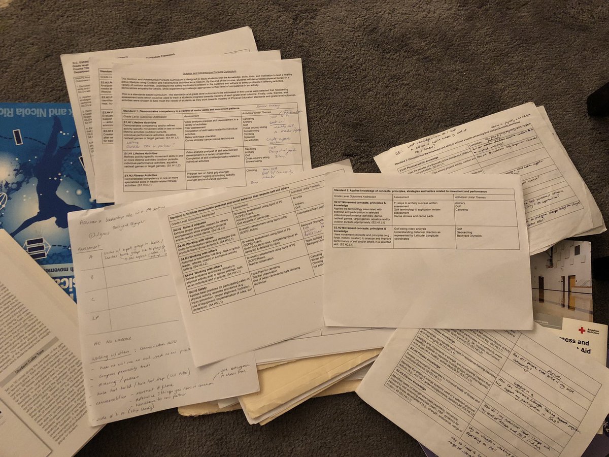 LovePhyEd's tweet photo. Who else is still a paper planner before tech (final version) when it comes to updating/modifying curriculum for the new year #phased #secphysed? Ideas from #SHAPESEL &amp; #peinstitute19 from @MrWillPE @KateCoxPE @candypeguy are all going into Outdoor &amp; Adventure 2019/20 https://t.co/9mDfJy5BYT