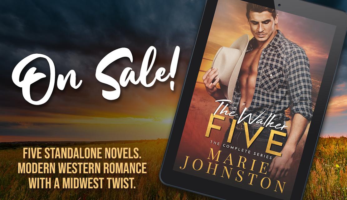 fttebb1's tweet photo. Five cousins that farm and ranch together. Five women that twist them up inside. @mjohnstonwriter's #WalkerFive series boxset is ON SALE now!

Amazon: https://t.co/8jepLFrCDc
Apple Books: TBR
Barnes and Noble: https://t.co/bjmVQGXbfG
Kobo: https://t.co/EP2q32wTze
@InkSlingerPR https://t.co/riEePf3Xeo