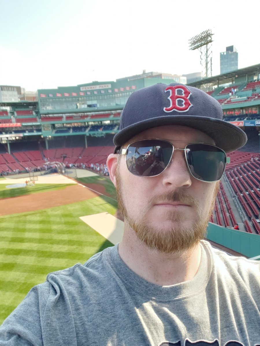enegmatic's tweet photo. First one is from on the field for batting practice, the second is from a top of the Green Monstah what a great experience #RedSox #pregametour #historicFenway #memories https://t.co/aTEgCq3cJq