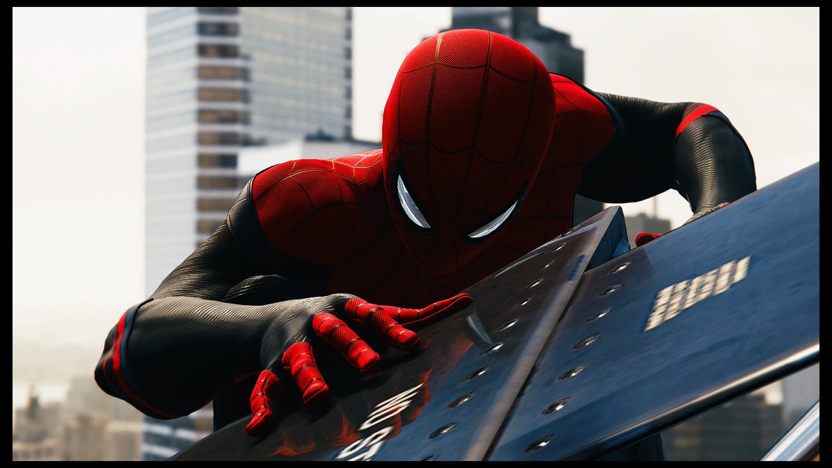 Aqoiry's tweet photo. Far From Home Suit to the rescue 
#VirtualPhotography #SpiderManPS4 #Gametography
#PS4Share #SpiderMan #VGPUnite https://t.co/qaGRqJcUow