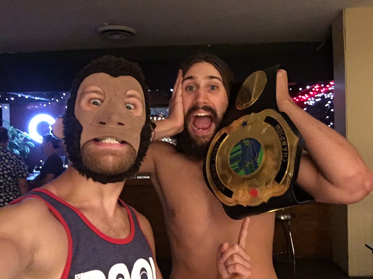 PWSpaceMonkey's tweet image. #MonkeySelfie🚀🐒 with new #NorthernLights champ @ShaneSabre @Wrestlers_Union!!

#SpacePirates🚀🏴‍☠️ #Toronto #wrestling