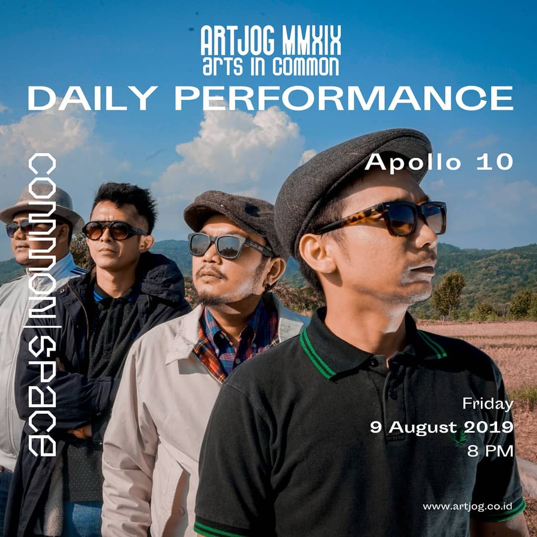 prodvokatif's tweet photo. Daily performance ARTJOG hari ini sobh, ada @apollo10jogja dan @SentiMoods
Yok rapatkan barisan.
#artjogmmxix2019 https://t.co/clAvMlrIpw