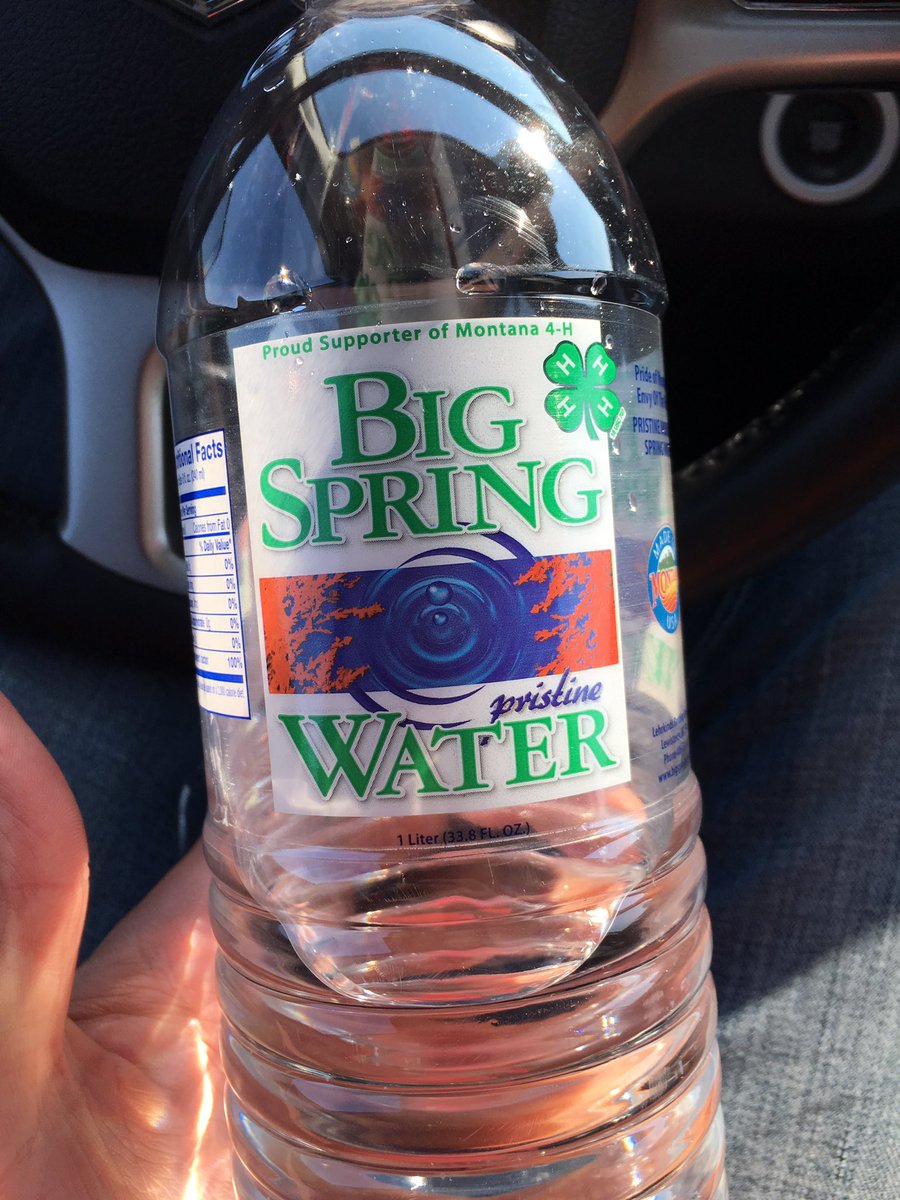 Mick_Miller32's tweet photo. The only water I’ll drink in Montana.
Supports a great organization along with the best tasting water I’ve ever had.
#support4h
@4H https://t.co/rlbEAXPIaM