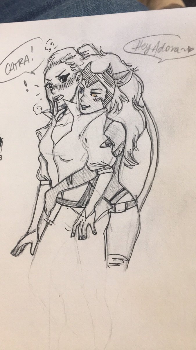 Hi I'm a lesbian who just started watching she-ra and let's just say I'm in love with the feral cat lesbian #SheRa #catradora