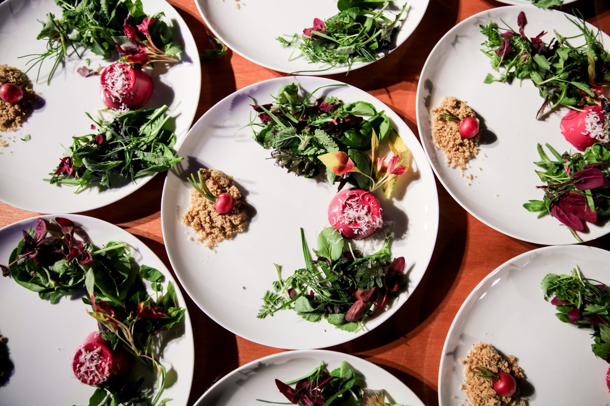 Salads on salads on salads! #tbt #throwback #latergram #pannacotta #beets #berries #platedsalad #colorfulfood #feelgoodfood #eattherainbow #eatyourcolors #eatcolorful #eathealthy #foodie #foodporn #foodstagram #instafood #igfood #instayum #nomnom #foodpic #foodphoto