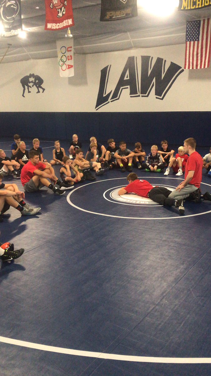 We have <a href="/GodsWrestler133/">Seth Gross</a> running practice tonight. Getting tough on top! Glad to have him <a href="/BadgerWrestling/">Wisconsin Wrestling</a>. Excited for the season.