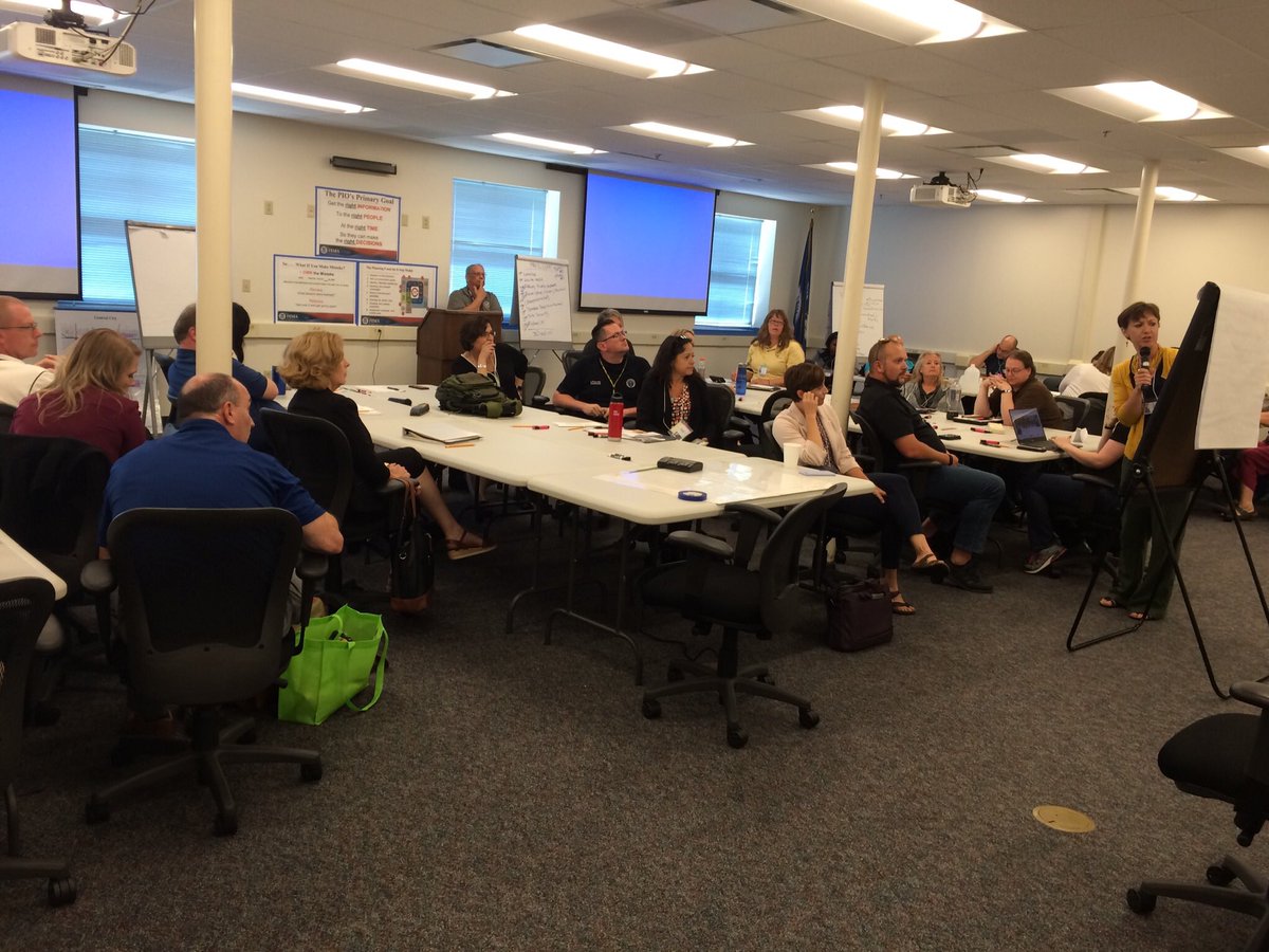 EdMcDonough1's tweet image. Honored to be @FEMA_EMI in Emmitsburg MD to help amazing team of instructors train engaged students from across the US for Advanced Public Information Officer course. Learning to get the right information to the right people at the right time so they can make the right decision.
