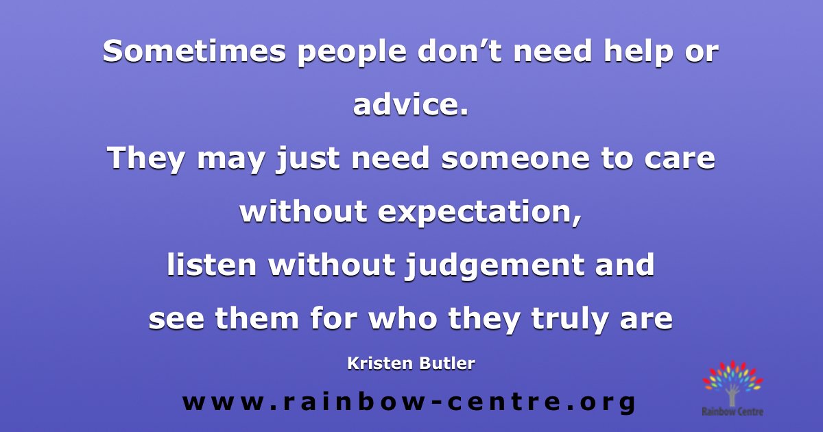 RainbowCentre01's tweet photo. Care without expectation, Listen without judgement
#poverty #homeless https://t.co/pwfYRVS02B