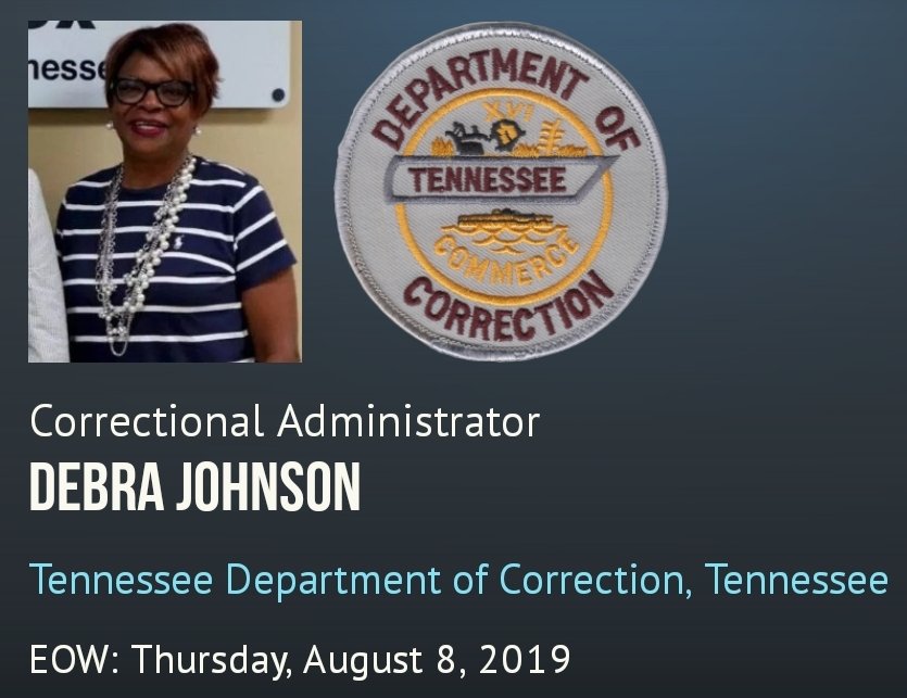 ChicagoPD19's tweet photo. My condolences to the family and friends of Correctional Administrators #DebraJohnson #EOW 08Aug2019

#FallenHero #NeverForgotten #BlueLivesMatter #AllLivesMatter #AllGaveSomeAndSomeGaveAll #ServeAndProtect #StopKillingUs #EnoughIsEnough https://t.co/q9o41IE1zE