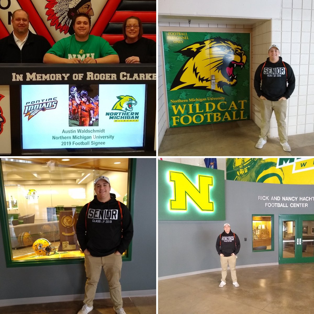 Coach_Wally's tweet photo. Only TWO more days before Austin reports for football practice at Northern Michigan University...excited for sure....D-Line Pride!!!!ππ― #cattough #nmu #nmufootball #dlinepride @CoachJurasin @KirbyCannon4 @CoachFodrocyNMU @CoachNystrom @NMU_Football @NMU_Wildcats https://t.co/O2wBbuGuKQ