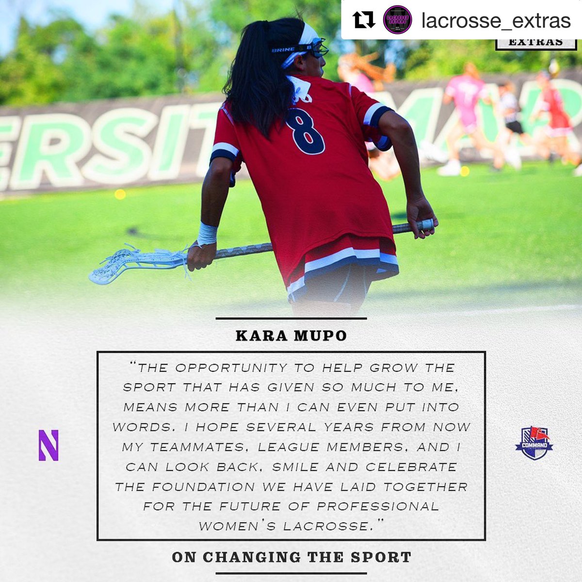StringKing's tweet photo. @prowomenslax is a game-changer for women’s lacrosse. We’re proud to work with players like @messinwithmupo, the rest of the #SKuad, and everyone at the WPLL to keep making the game better every day.
#StringKingPro #SKuad
#TheBestTrustStringKing
#MakeTheGame better. https://t.co/R7yS8RRGcj