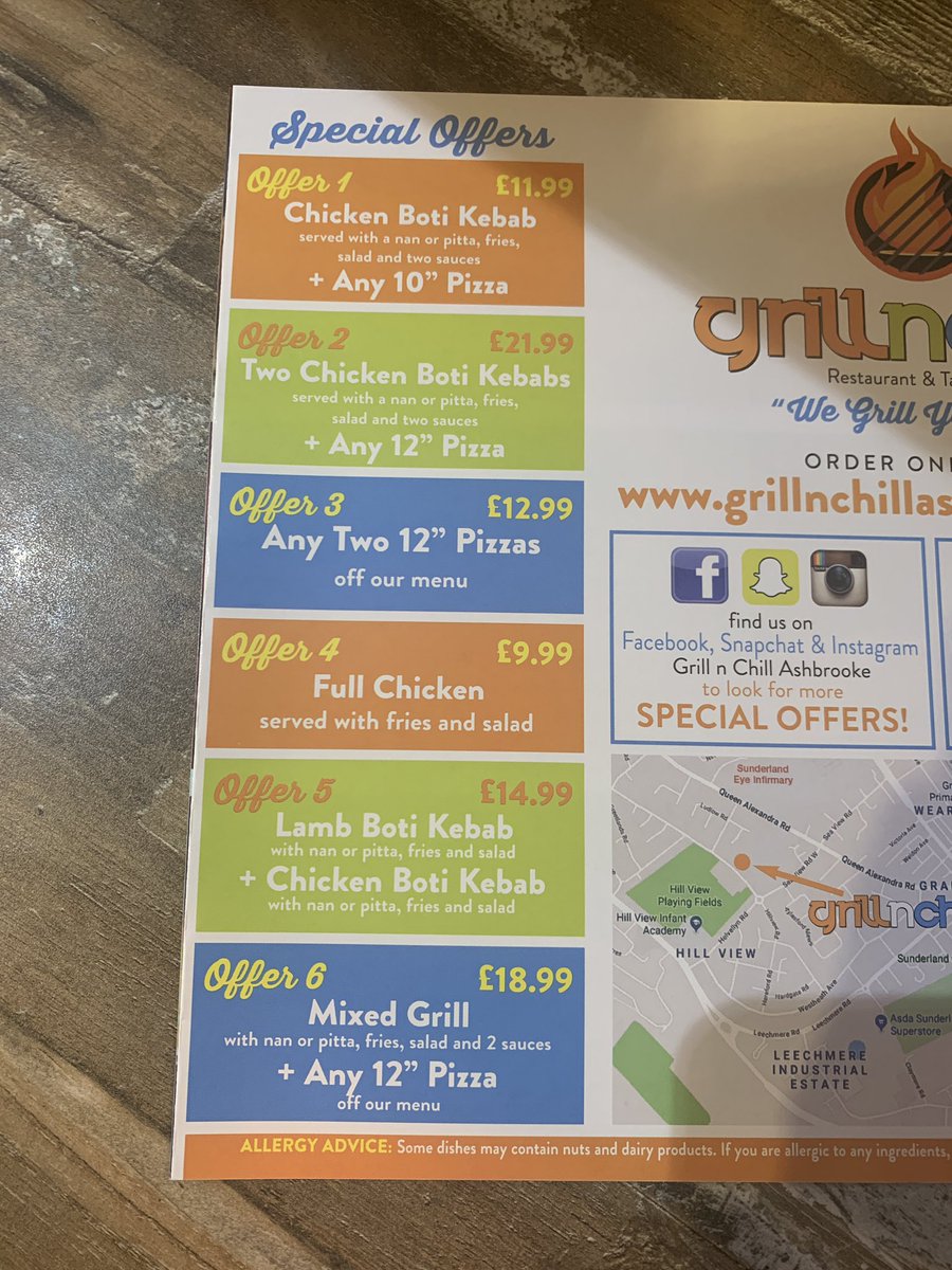 GNCSeaham's tweet photo. Check out our 6 amazing specials offers we have on.. too good to be missed! 

SEAHAM 
Open 12-9:30pm
Last orders 9:15pm
Deliveries from 5pm
Call 01915812333 to place an order

ASHBROOKE 
Open 12-9:30pm
Collection only
Call 01915140700 to place an order #speical #offers #sales https://t.co/4yKnRSnATU