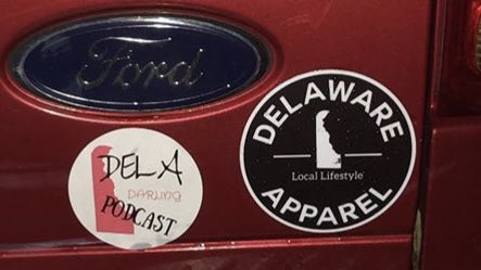 DelaDarlingPod's tweet photo. Sussex meets New Castle in this episode with @DelawareApparel! We talk entrepreneurship, growing up in #netDE and exchange a few #smallwonder facts

Plus shoutouts to @MillSummit @MonsterMile @DBSurfShop @BennettOrchards @DEStateParks

https://t.co/tqLjcLLd26 https://t.co/dZ4Ault15h