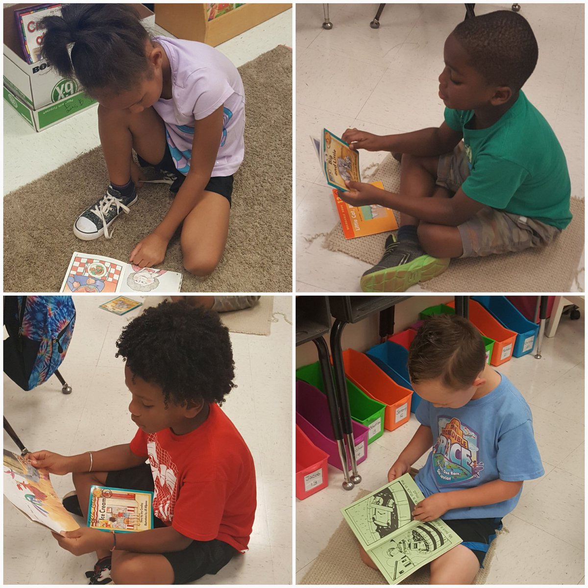 Sandra_Fortune1's tweet photo. Students reading in their reading spots that they picked out today.๐
Trying to build our Stamina... today we got up to 6 minutes. ๐๐พ๐๐พ
#WeAreReading
#LetsGetComfortable https://t.co/V9pkEvT3Gf