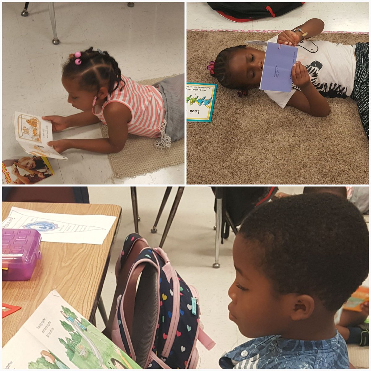 Sandra_Fortune1's tweet photo. Students reading in their reading spots that they picked out today.๐
Trying to build our Stamina... today we got up to 6 minutes. ๐๐พ๐๐พ
#WeAreReading
#LetsGetComfortable https://t.co/V9pkEvT3Gf
