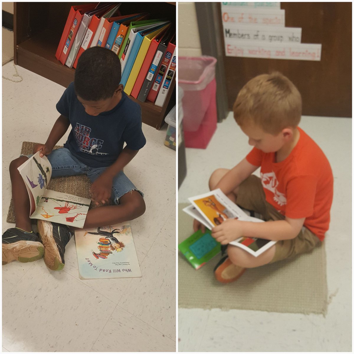 Sandra_Fortune1's tweet photo. Students reading in their reading spots that they picked out today.๐
Trying to build our Stamina... today we got up to 6 minutes. ๐๐พ๐๐พ
#WeAreReading
#LetsGetComfortable https://t.co/V9pkEvT3Gf