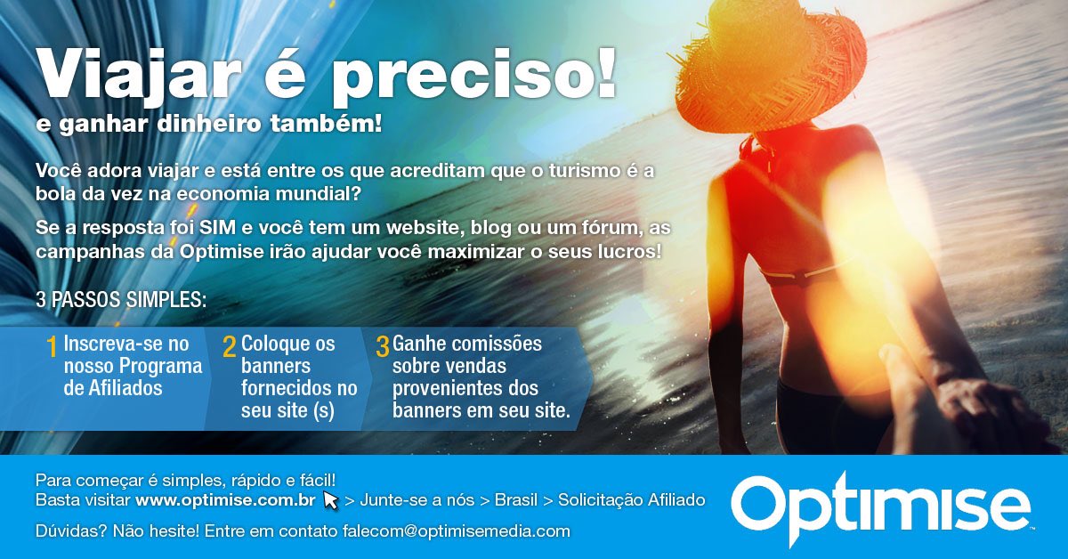 OptimiseBrasil's tweet photo. ⁦@_viajar⁩ ⁦@viajaresalgomas⁩ ⁦@viajarverde⁩ ⁦@viajesfull⁩ ⁦@SempreViajar⁩ ⁦@BlgViajaromundo⁩ ⁦@flotviagens⁩  ⁦@interpointbr⁩ ⁦@cvcviagens⁩ ⁦@SubViagens⁩ https://t.co/8tk0A6Xfte