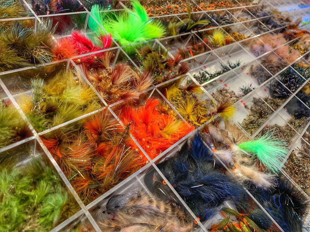 MNSteelheader's tweet photo. Always fascinated with fly selections at fly shops, especially when in unfamiliar country. https://t.co/ToSffCJwHq