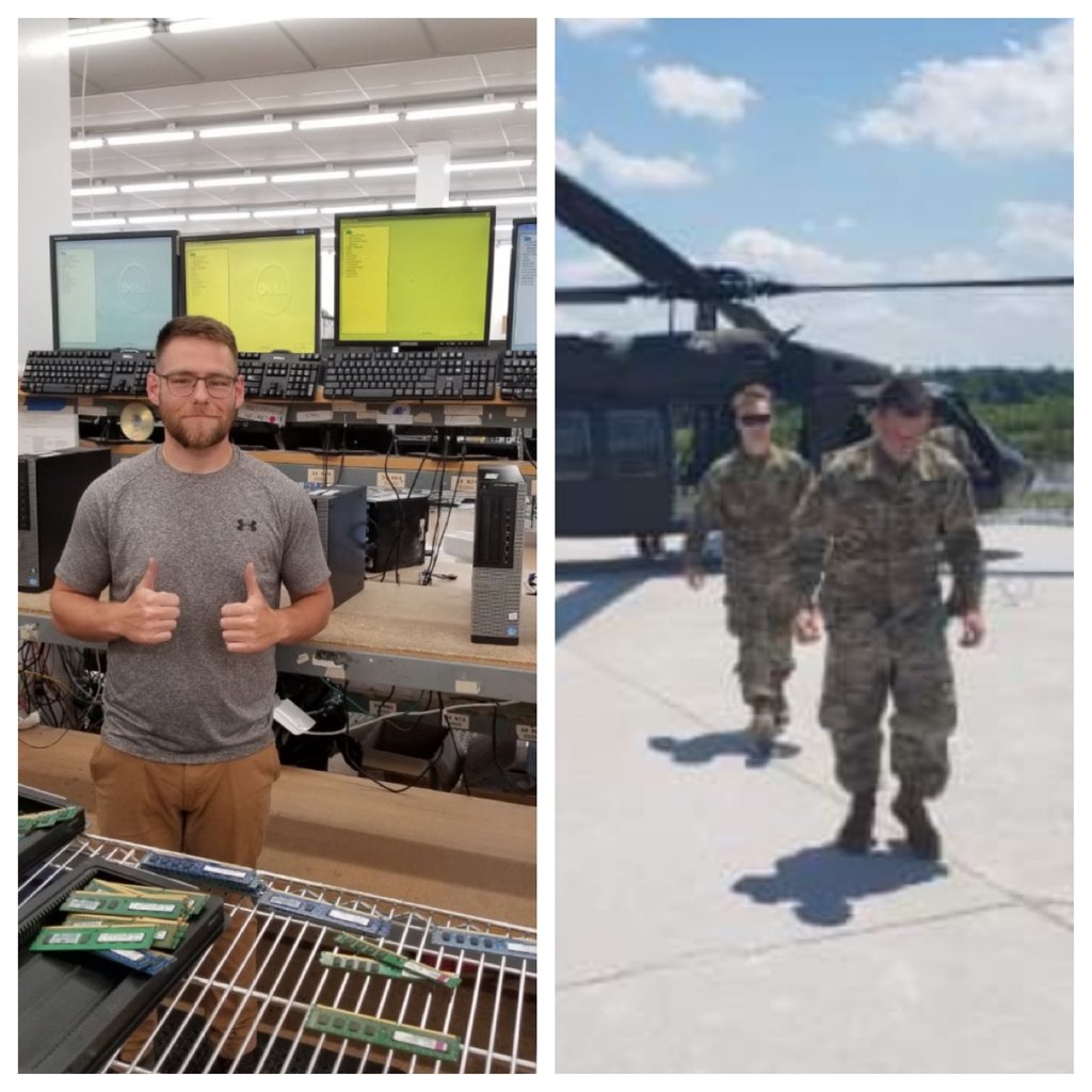 KYArmyGuard's tweet image. As a civilian, Scott Sasko repairs and builds computers for a company that fills online orders. “I joined to do my part for my state and my country, as well as to open up alternative career opportunities for myself outside of school.” #KYGUARD #MP #31b