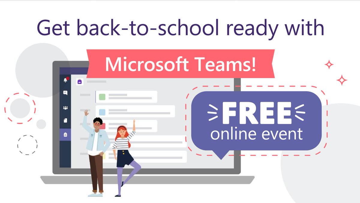 mtholfsen's tweet photo. You’re invited to a free @MicrosoftTeams for Edu online event! Participants will learn helpful tips for using Teams to communicate, collaborate, &amp; stay organized during the upcoming school year 🎯#edtech #MIEExpert #edchat 

👉 https://t.co/p4OGuFAeCh) https://t.co/p4OGuFAeCh https://t.co/H2frigmIxH