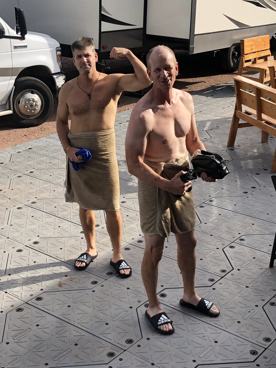 Coach_Joe28's tweet photo. Camp T SWOLE PATROL!!!! #bodycheck #gladiator #studs #camptlife #offensivestaff #wordsandaction #win18 #watchoutnow https://t.co/gifHuo4U4N