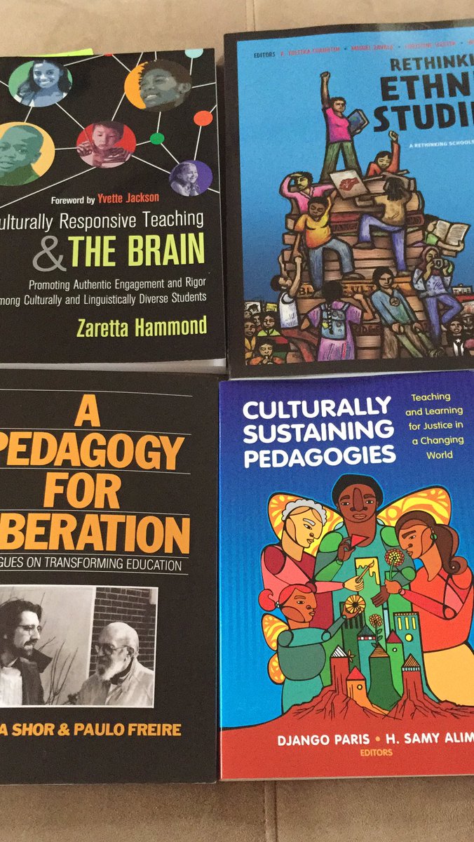 MsHenderson13's tweet photo. Thank you @TCastroGill via SPS ethnic studies for the badass collection of books to help@us #seattleteachers work toward #teachingforracialjustice! #SPSconnects #ESInstitute19 #ethnicstudies https://t.co/CPQsOmFrI0