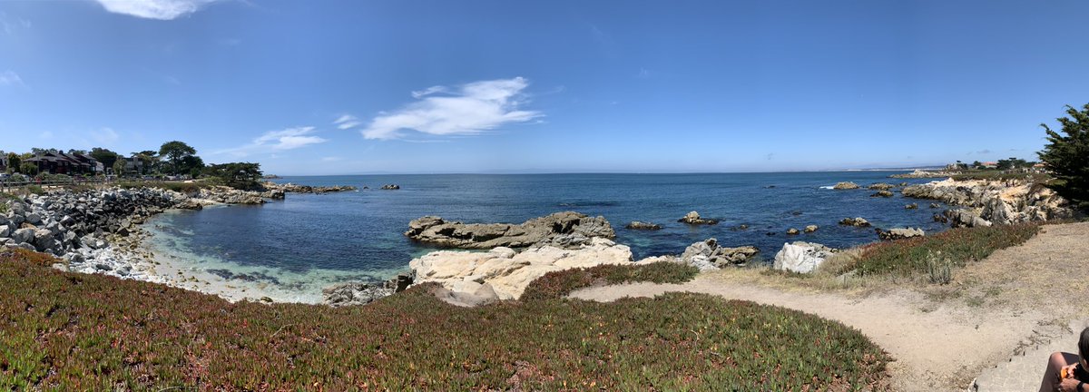 Tiny cove in Monterrey Bay.