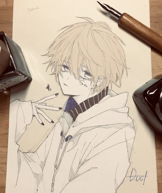 #年齢とイラスト晒してびっくりした人がrtしてくれる
14歳🤓🙌 