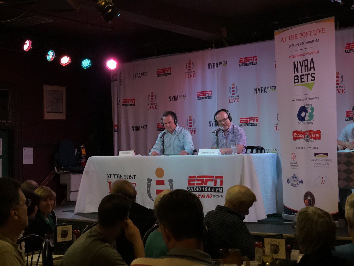 AtThePostLive's tweet photo. Second on #AtThePostLive we have Tom Amoss with @andyserling ! https://t.co/CRi9PdQzjV
