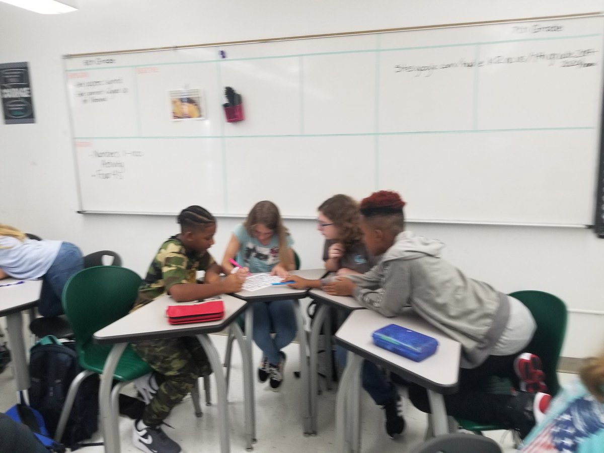 MrsLori_Math's tweet photo. Grades 6-8 created and practiced group protocols using the 1-100 and Four 4's activities #hcspln https://t.co/3XRZ02adZq