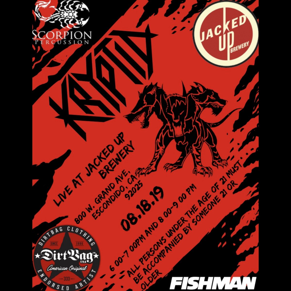 kryptid_band's tweet photo. We're coming at ya with 2 SETS as our last (pre-college) hurrah! We'll be back soon after this, don't worry! We aren't going anywhere. Mark your calendars🤘 If you're planning on drinking, take a Lyft or Uber so you can full-on party with us! It's gonna be a good night 😈 https://t.co/Mjfjms4A5y