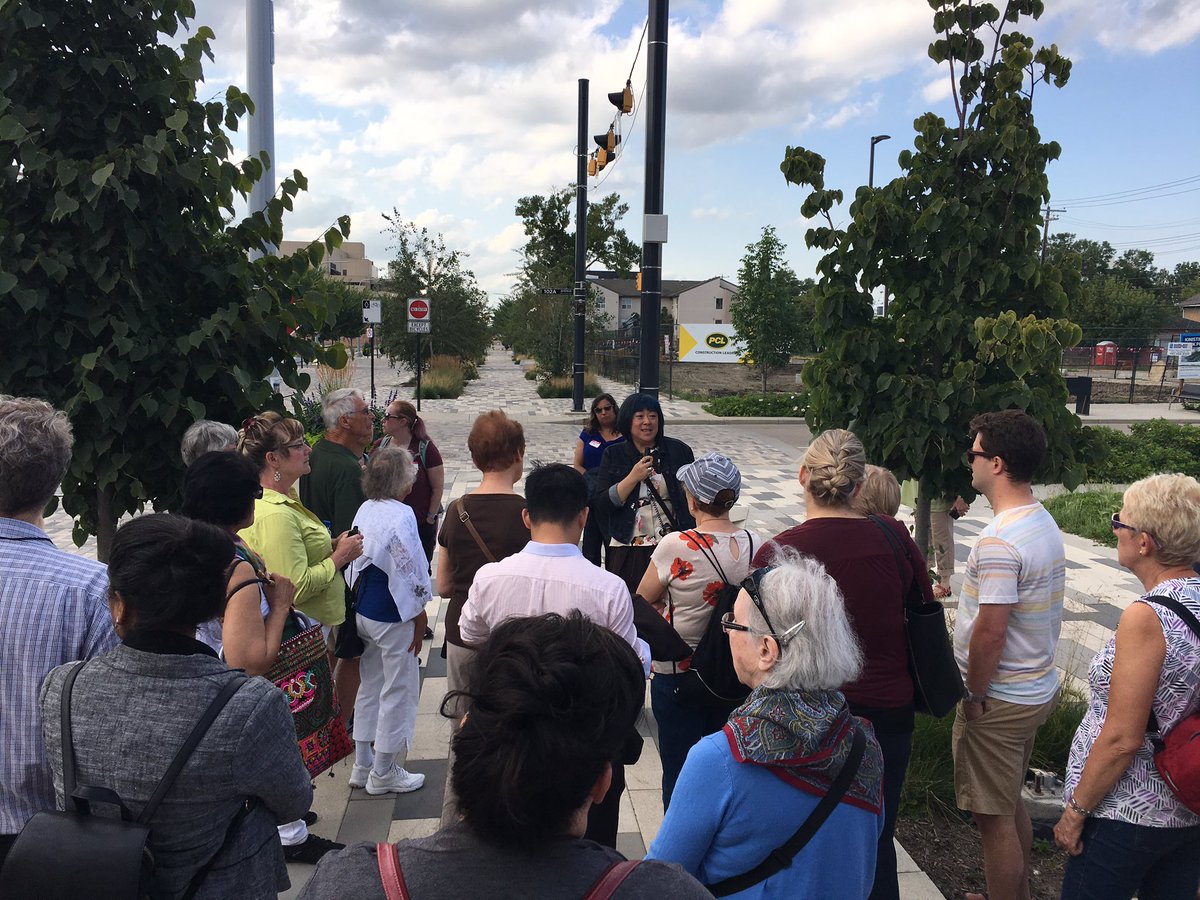 ChrisRadojewski's tweet photo. Another summer @MuseumFriend walking tour, exploring #yeg Chinatown. #yegdt #BetterWithFRAMS https://t.co/DqNTpns3Xm