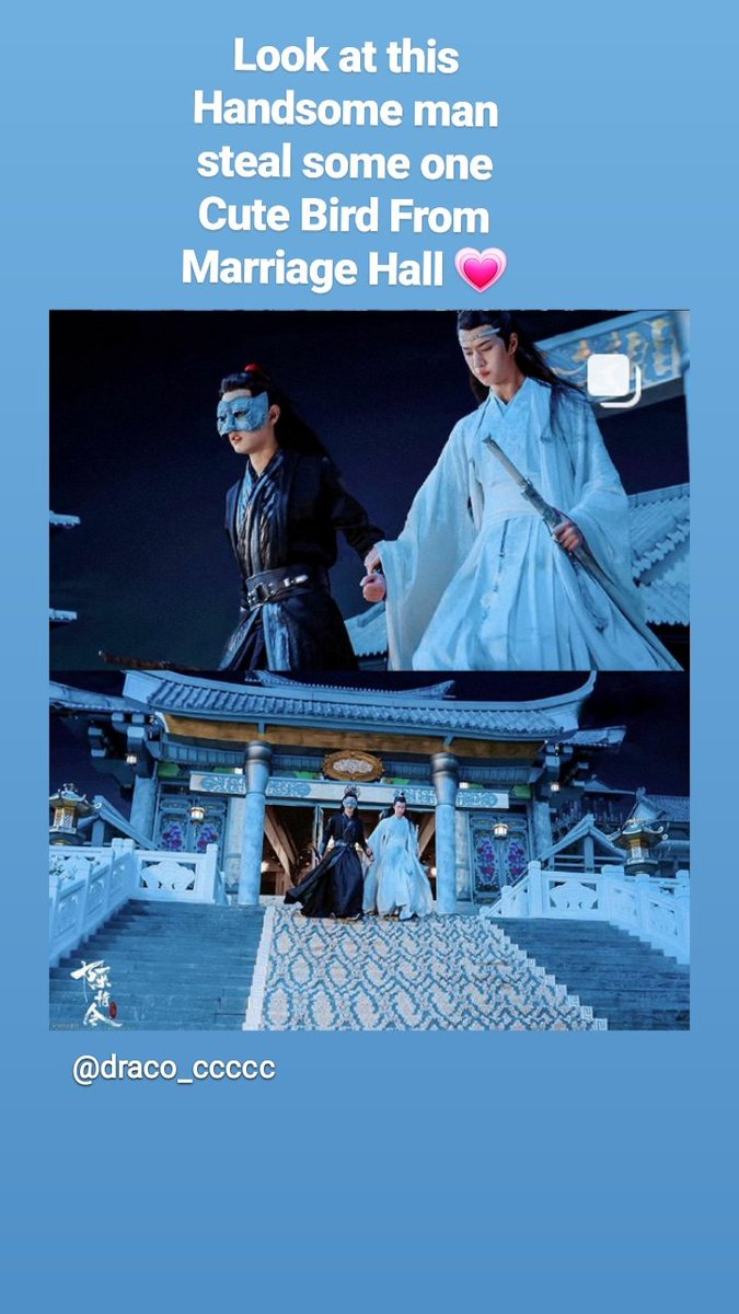 FairyTail_EZ's tweet photo. Wow looks at this Wei Wu Xian Kidnapping Lan Zhan Form Marriage Hall 💗
#XiaoZhan #xiaozhanedit #wangyibo #weiying #weiyingedit #lanwangji #lanzhan #chinesedrama #modaozushiage #WangYibo
#Xiaozhan https://t.co/gJjDYHKztj