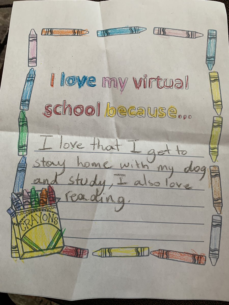 PSO_Texas's tweet photo. Why I love my virtual school...
@ConnectionsAcad @pubschoolops #ITrustParents https://t.co/ixHoZgsYtC
