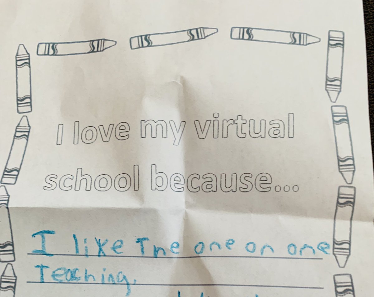 PSO_Texas's tweet photo. Why I love my virtual school...
@ConnectionsAcad @pubschoolops #ITrustParents https://t.co/ixHoZgsYtC