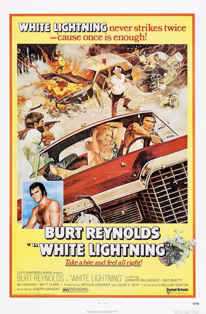 FilmNewsNos's tweet photo. 🎬MOVIE HISTORY: 46 years ago today, August 8, 1973, the movie ‘White Lightning’ opened in theaters!

#BurtReynolds #NedBeatty #BoHopkins #MattClark #LouiseLatham #DianeLadd #RGArmstrong #ConlanCarter #DabbsGreer #JohnSteadman #BarbaraMuller #LauraDern https://t.co/3slqIQpQ2h