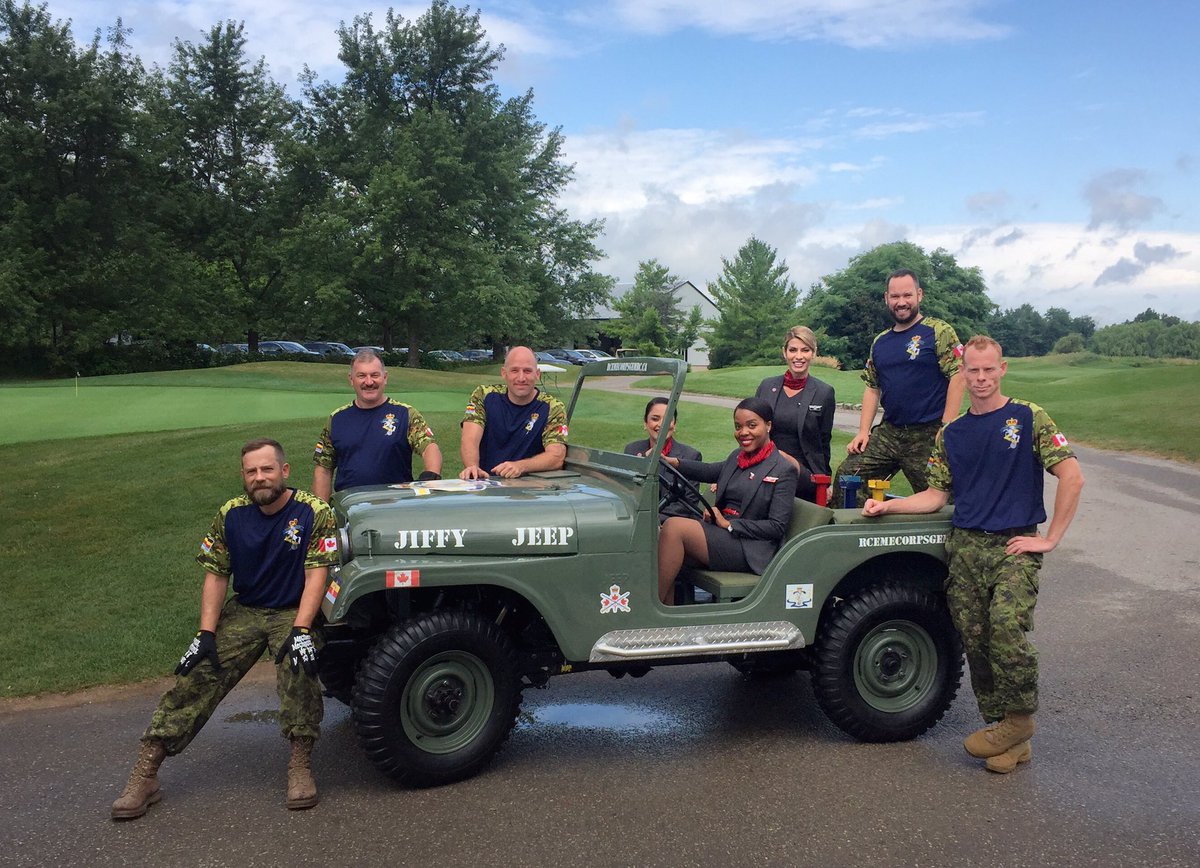 yyzbase's tweet photo. Golf day &amp; a ride along with the Jiffy Jeep Crew  #flytheflag @Cif_Official1 https://t.co/q8UR1VO6Ew
