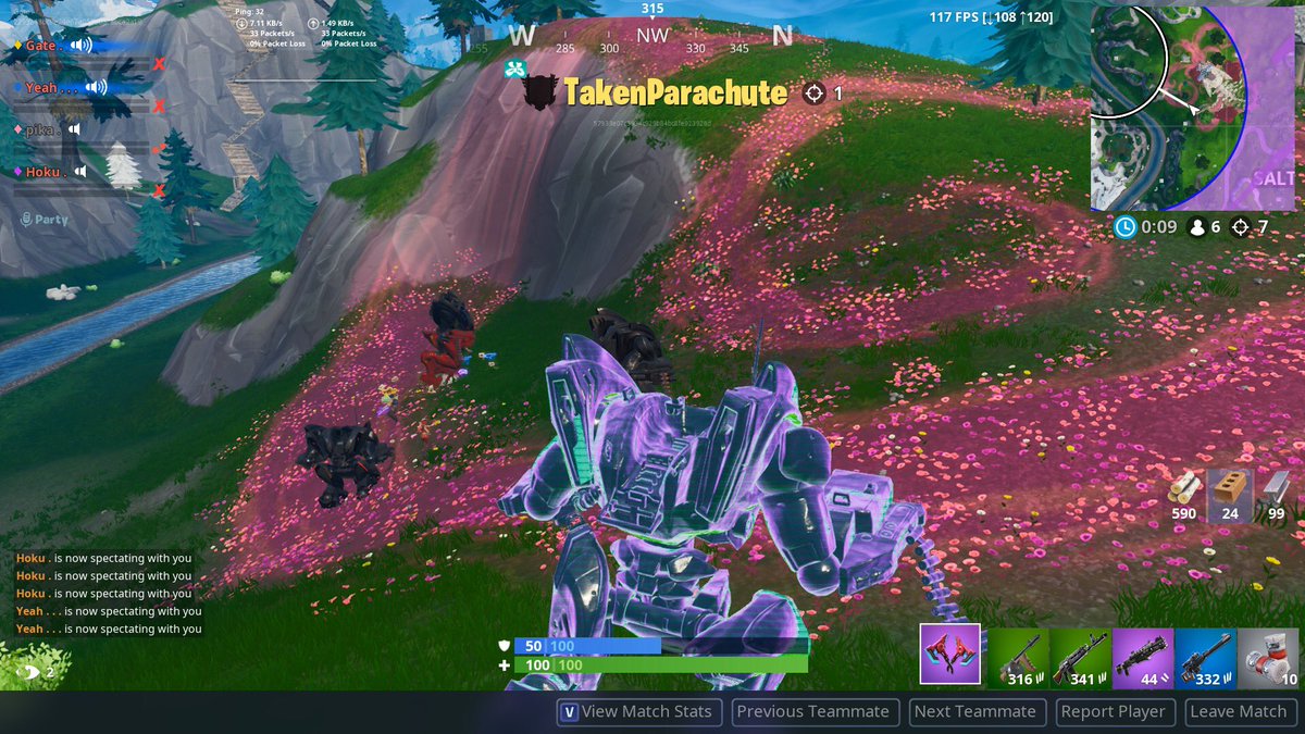 Gate07380745's tweet photo. @FortniteGame 4 brute in the same team what is this???? How are we suppose to counter them??? It like a sword and a airplane combine https://t.co/SzbBaSvapb