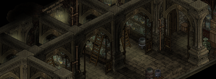 Las mazmorras son un lugar muy misterioso.. #Hogwartsvirtual #habbohogwarts #pixelart #hogwarts