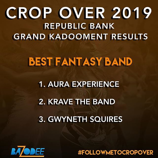 BazodeeMag's tweet photo. Congratulations to Aura Experience @aura_experience, Krave the Band @kravetheband and Gwyneth Squires Kadooment Band @gwynethsquires on their placing this year!
#bazodeemag #followmetocropover #kadooment2019 #cropover #kadooment #cropover2019 #barbados #… https://t.co/zRS2JojOLt https://t.co/IPUAt0It3l