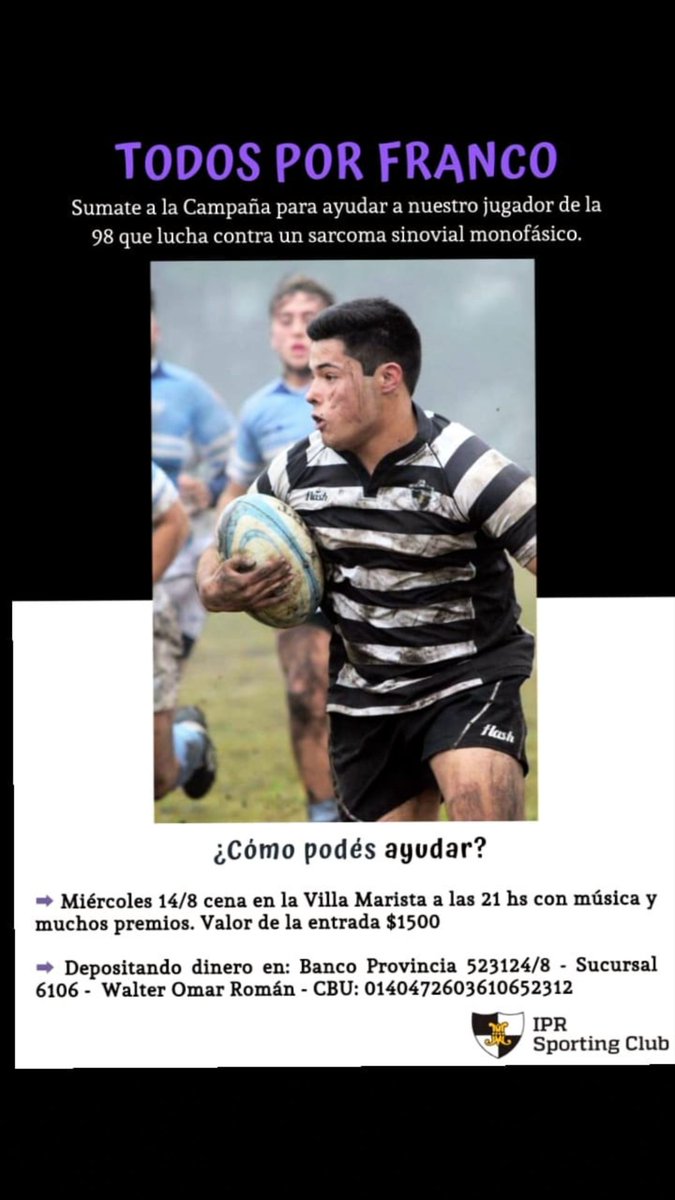 Rt x favor para ayudar a Franco.
<a href="/iprsportingclub/">IPR Sporting Club</a>