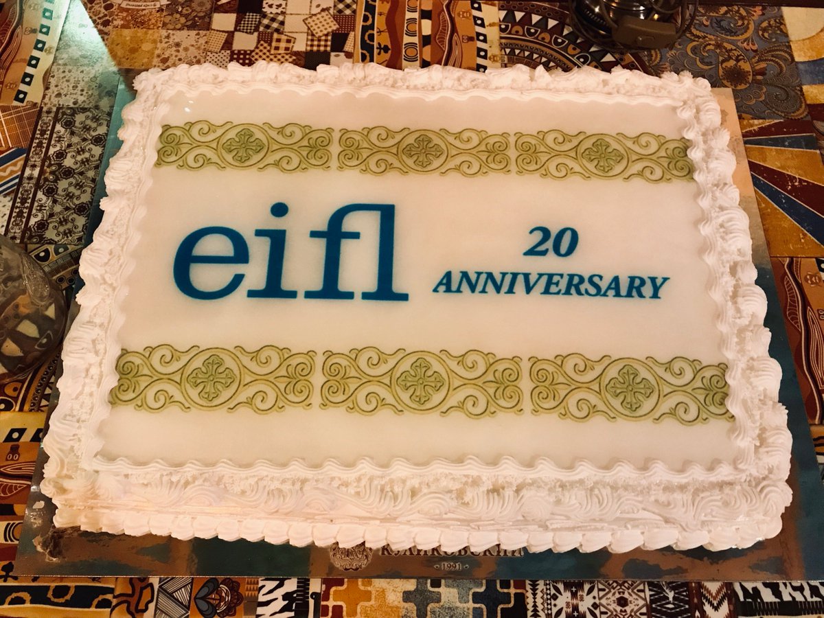 EIFLnet's tweet photo. Marking two decades of EIFL! 

Last night we celebrated with cake at the #EIFLGA. 🍰

Thanks to @EBSCO for their sponsorship! https://t.co/oY4rFnKm7n