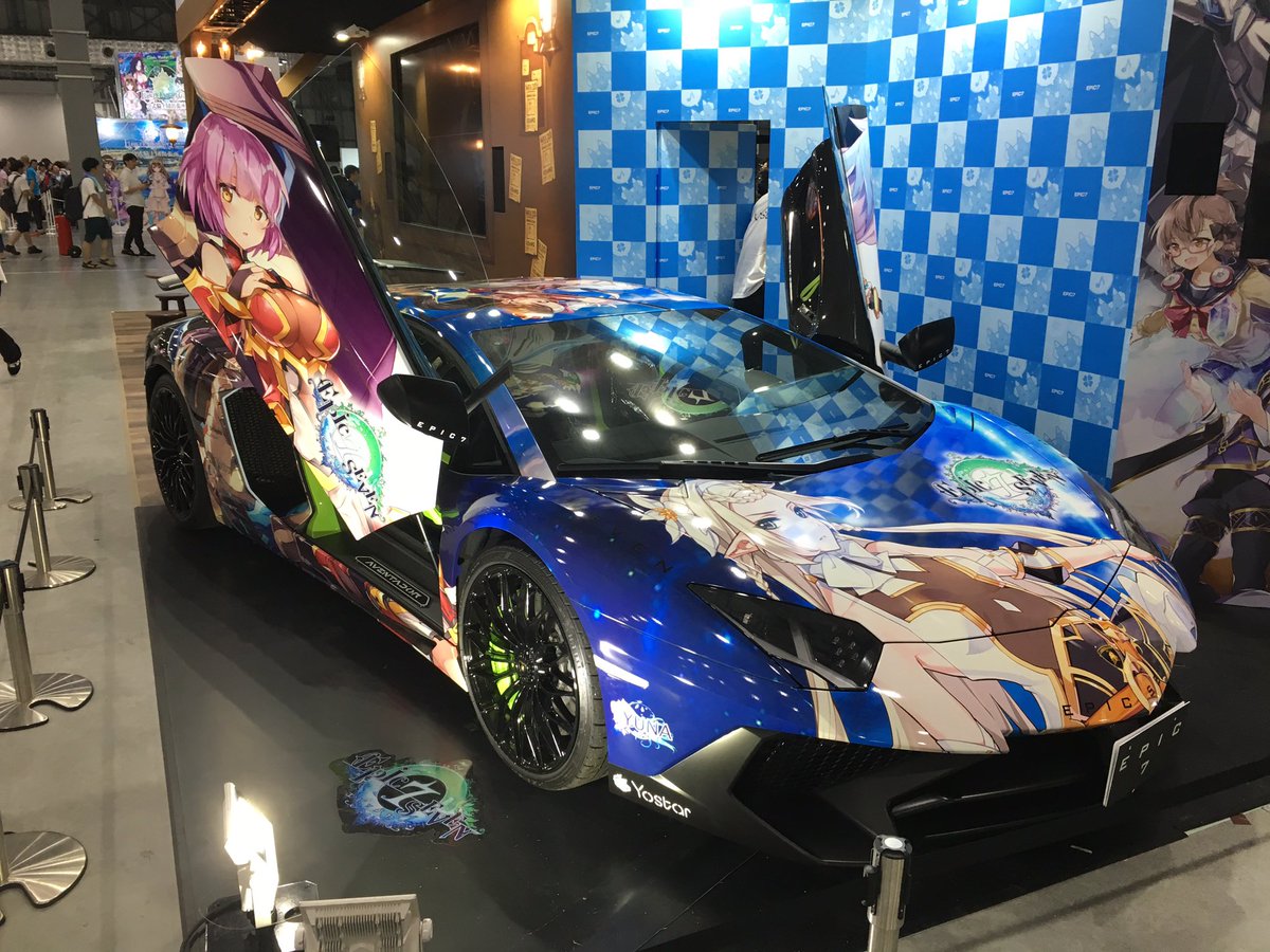 たなもし 今回の痛車はランボルギーニ アヴェンタドール Yostar