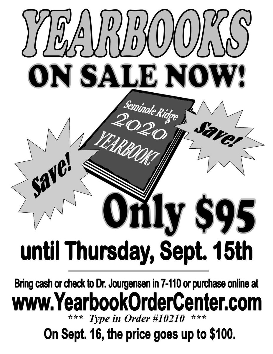 YearbookSRHS's tweet photo. 2020 yearbooks are on sale. https://t.co/3vxvQLRTyw and use school code 10210 https://t.co/FjedsjxDmJ