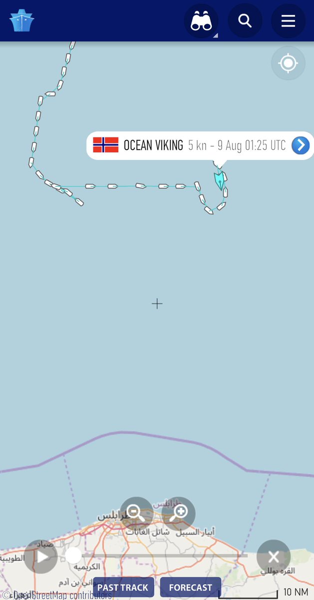 francescatotolo's tweet photo. La nave #OceanViking di @SOSMedFrance e @MSF_ITALIA ha calato in mare il gommone di salvataggio, #Easy2. https://t.co/Eu6iFRRJeu