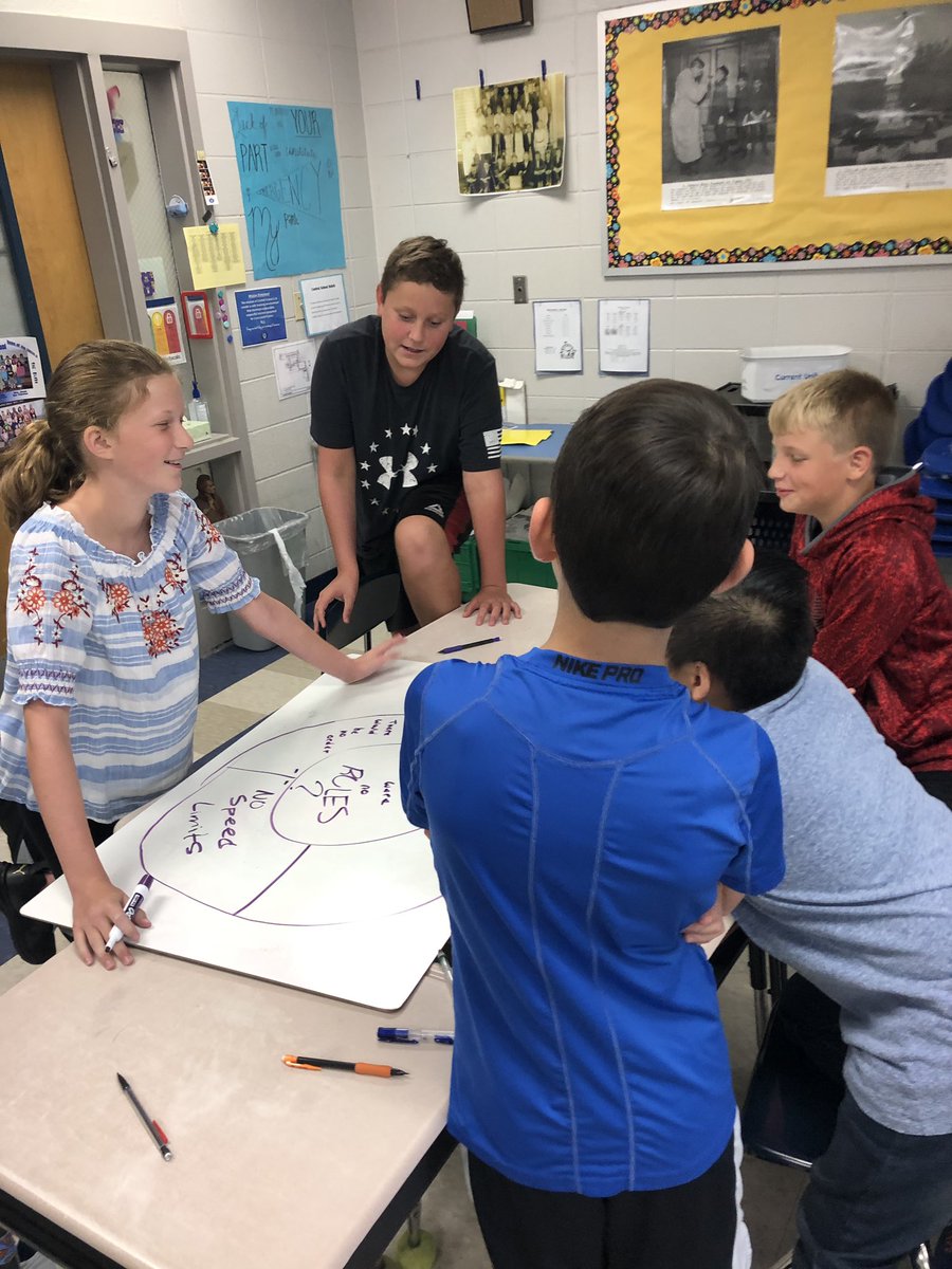 tammy_brown_edu's tweet photo. What if there were no rules?  #sixthgraders came up with positives and negative consequences to this scenario today. #expectmore19 #igniteexcellencemcss #theCOLTway #E3SS https://t.co/5yx16v2hsO